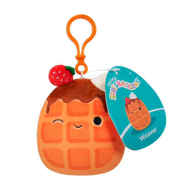 Брелоки - Брелок Squishmallows Вафелька Вівер 9 см (SQCP00219)#6