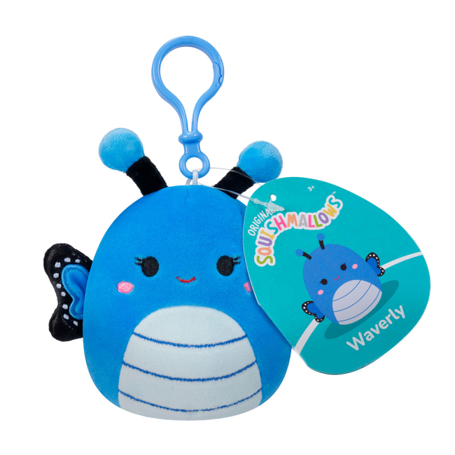 Брелоки - Брелок Squishmallows Метелик Вейверлі 9 см (SQCP00220)#6