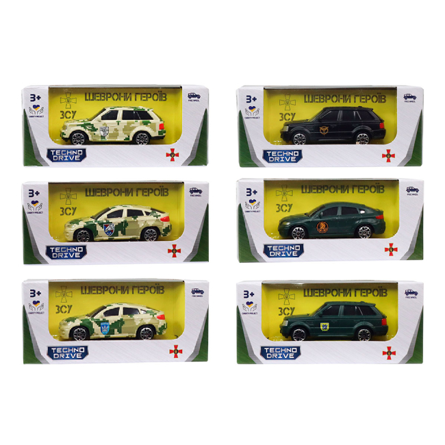 Транспорт и спецтехника - Внедорожник TechnoDrive Шевроны героев S1 в ассортименте (250363UM)#7