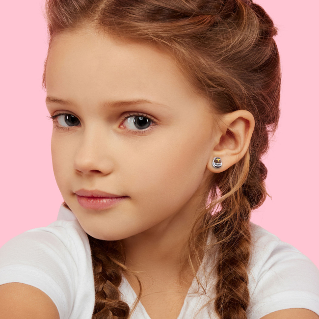 Ювелірні прикраси - Сережки UmaUmi Ведмедик з медом (210569900633)#3