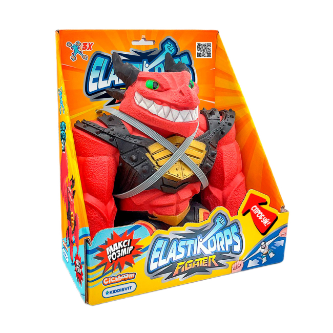 Антистресс игрушки - Стретч-антистресс Elastikorps Maxy Fighter 3 Extra Force Красный Дракон (MAX-REDGALL)#2