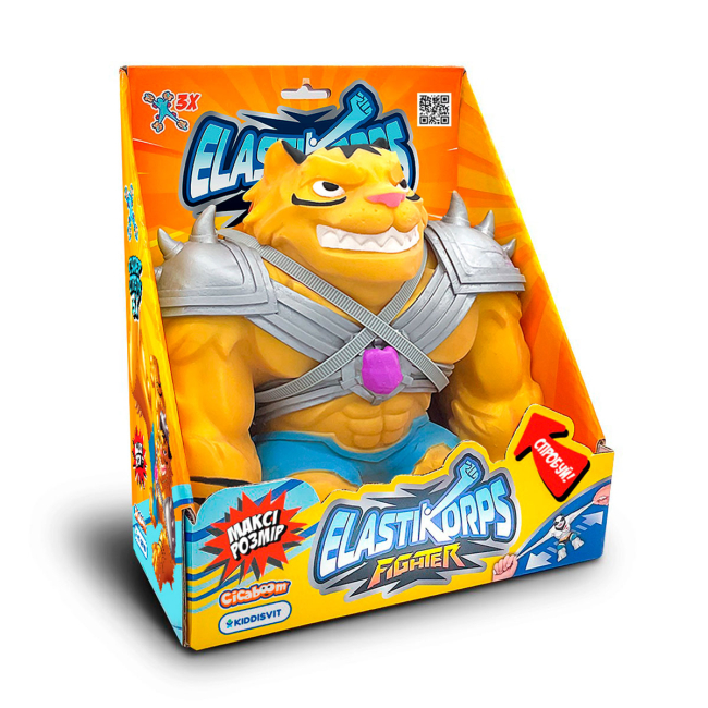 Антистрес іграшки - Стретч-антистрес Elastikorps Maxy Fighter Золотий тигр (MAX-TIGER)#2