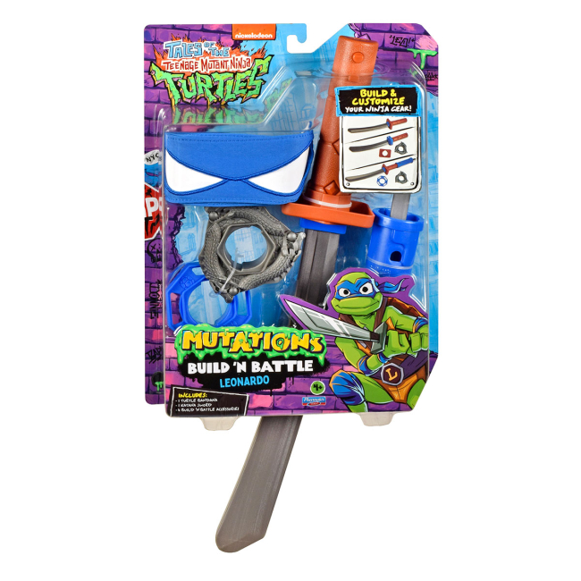 Холодна й метальна зброя - Ігровий набір TMNT Movie III W2 Меч катана Лео Подвійний удар (84251)#2