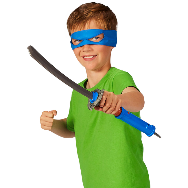 Холодна й метальна зброя - Ігровий набір TMNT Movie III W2 Меч катана Лео Подвійний удар (84251)#3