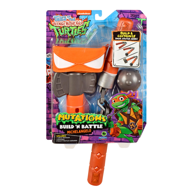 Холодна й метальна зброя - ​​Ігровий набір TMNT Movie III W2 Нунчаки Майка Подвійний удар (84253)#2