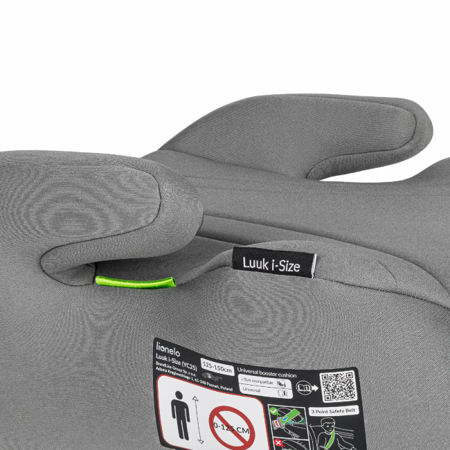 Автокрісла й аксесуари - Автокрісло-бустер Lionelo Luuk I-size Grey (LO-LUUK I-SIZE GREY)#4