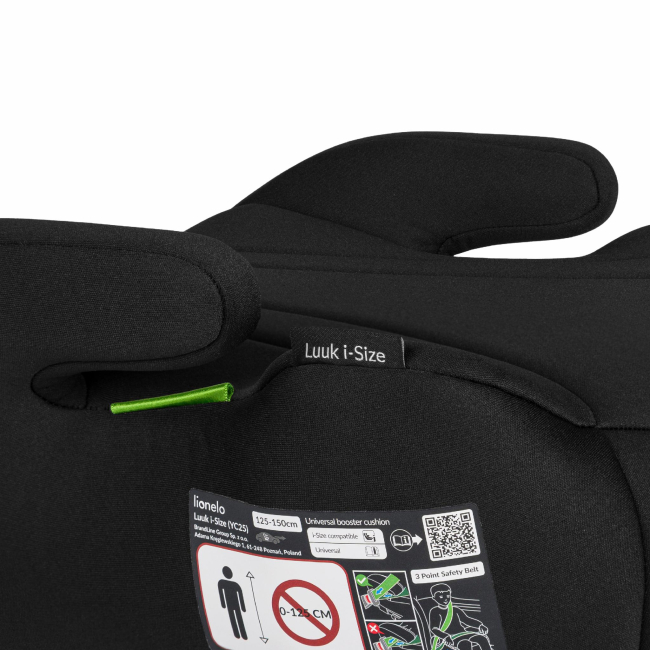 Автокресла и аксессуары - Автокресло-бустер Lionelo Luuk I-size Black (LO-LUUK I-SIZE BLACK)#4