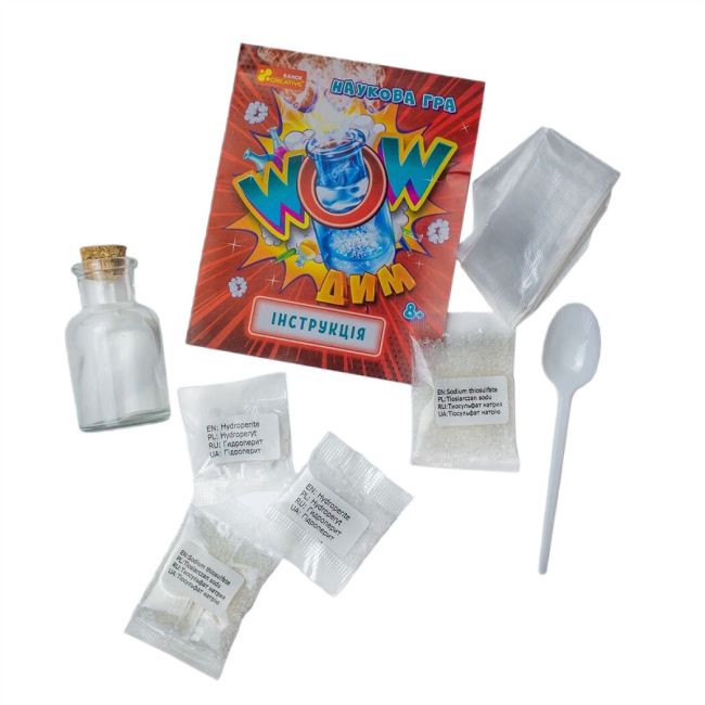 Наукові ігри, фокуси та досліди - Набір для дослідів Ranok Creative Наукова гра WOW дим (10132099У)#2