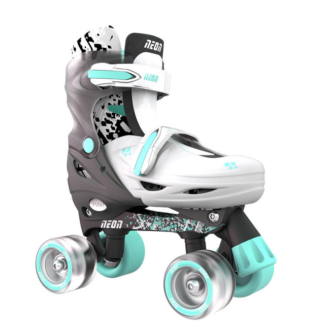 Ролики детские - Роликовые коньки Neon Combo серые 30-33 (NT30E4)#2