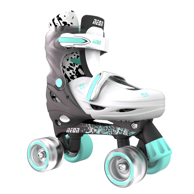 Ролики детские - Роликовые коньки Neon Combo серые 34-37 (NT31E4)#2