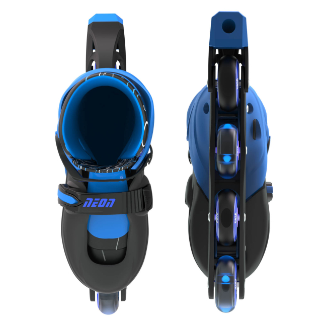 Ролики детские - Роликовые коньки Neon Inline skates синие 34-37 (NT08B4)#3