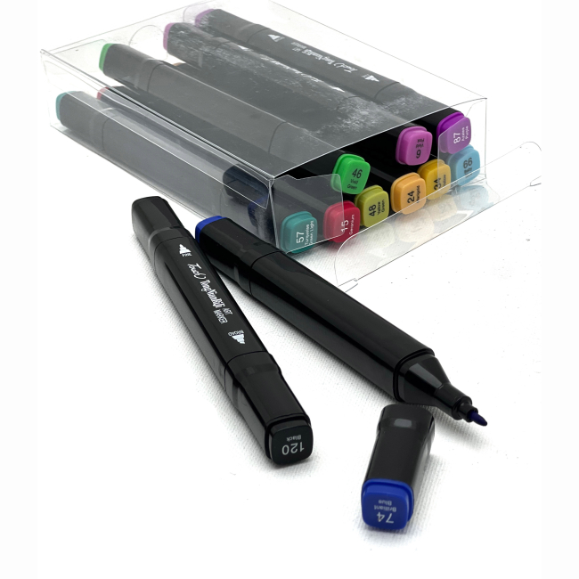 Канцтовари - Набір маркерів Brushme 12 кольорів (MPTT12)#2