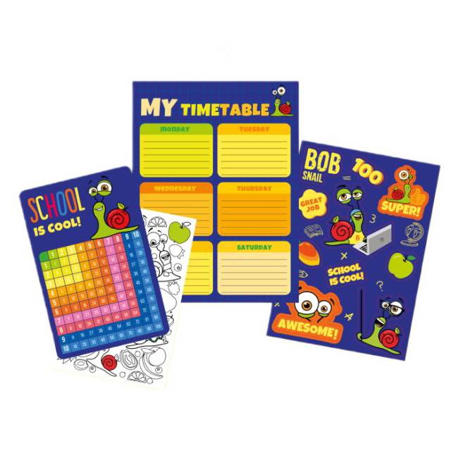 Сладости - Набор конфет Bob Snail Школьный Бокс с игрушкой (4820219349488)#3