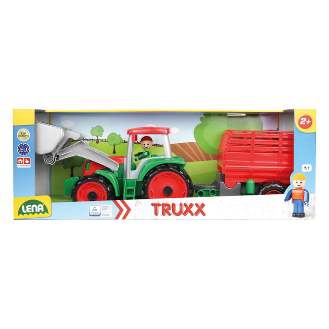 Машинки для малышей - Трактор Lena Truxx с прицепом (4428)#2