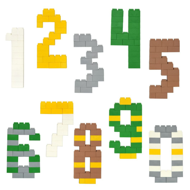 Блочные конструкторы - Конструктор Tigres Брикс Цифры 85 элементов (40008)#2
