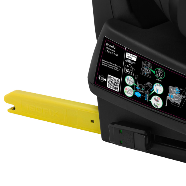 Автокрісла й аксесуари - Автокрісло Lionelo Harmony I-Size grey graphite leather 4 в 1 (LO-HARMONY I-SIZE GREY GRAPHITE LEATHER)#6