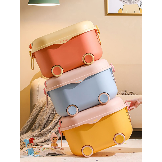 Бокси для іграшок - Ящик для іграшок Poppet Свинка Блу на колесах (2044007)#5