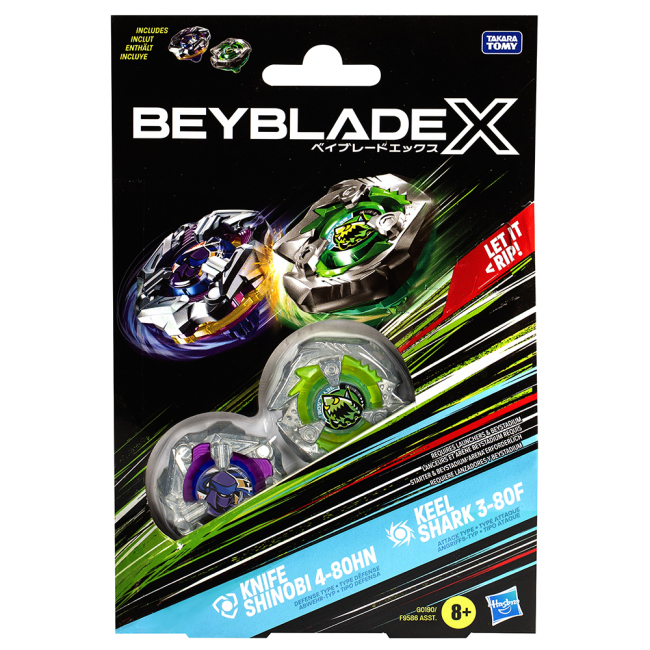 Дзиги та бойові арени - Ігровий набір Beyblade X Дзиґи Knife Shinobi Keel Shark (F9586/G0190)#2