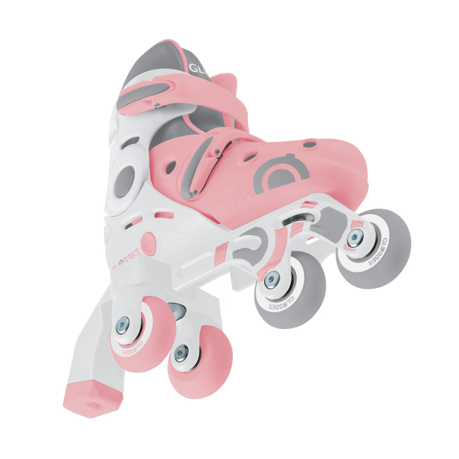 Ролики детские - Роликовые коньки Globber 2 в 1 пастельно-розовые 30-33 (783-210)#6