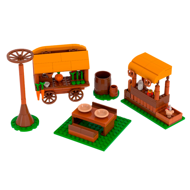 Конструкторы с уникальными деталями - Конструктор IBLOCK Junior Mavka Ярмарка (PL-921-522)#2