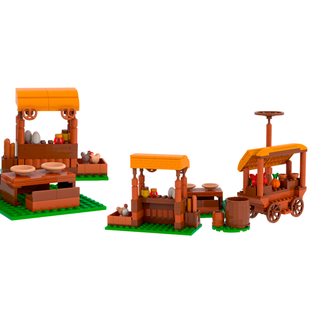 Конструкторы с уникальными деталями - Конструктор IBLOCK Junior Mavka Ярмарка (PL-921-522)#3