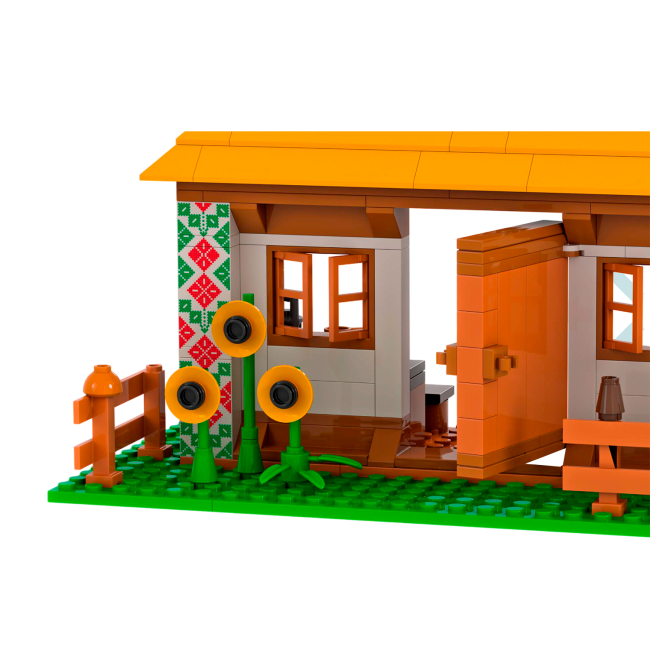 Конструкторы с уникальными деталями - Конструктор IBLOCK Junior Mavka Украинский домик (PL-921-521)#3