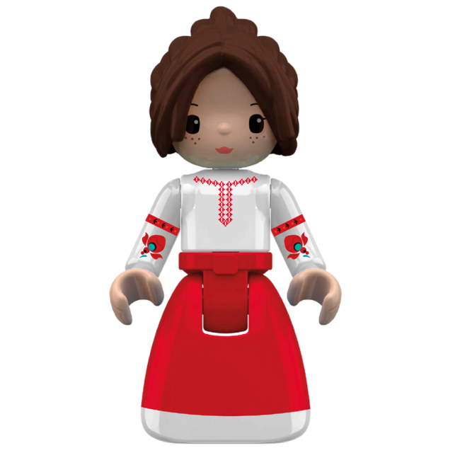 Конструкторы с уникальными деталями - Конструктор IBLOCK Junior Mavka Украинский домик (PL-921-521)#4