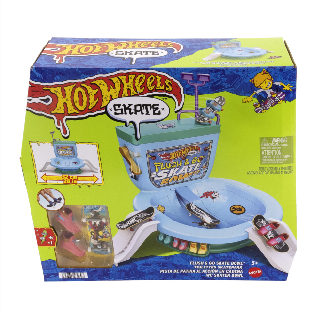 Антистресс игрушки - Игровой набор Hot Wheels Скейтборд-парк Смываемся (HXL16)#2