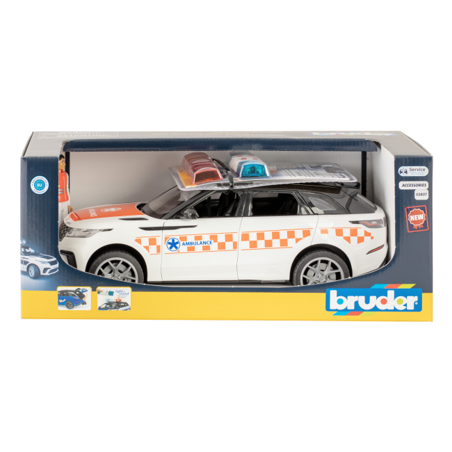 Транспорт и спецтехника - Игровой набор Bruder Скорая помощь Range Rover Velar с фигуркой (02885)#6