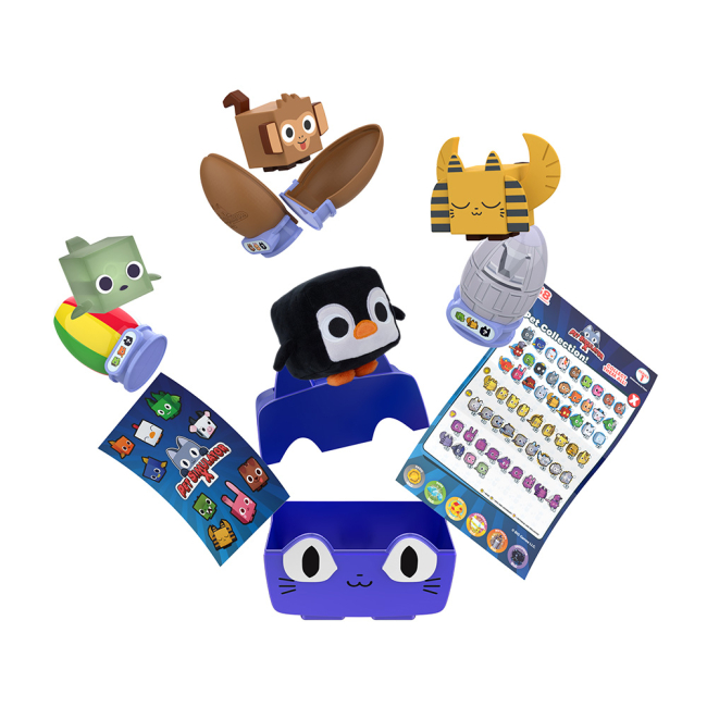 Фигурки персонажей - Игровой набор PhatMojo Pet Simulator Радужный кот (123746)#2