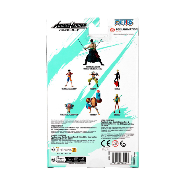 Фигурки персонажей - Фигурка Bandai Anime Heroes One piece Санторю Зоро (123710)#7