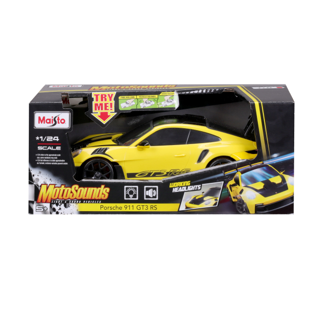 Автомоделі - Автомодель Maisto Porsche 911 GT3 RS (81733 yellow)#6