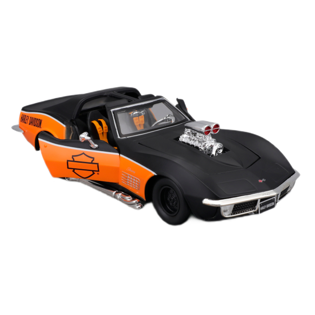 Автомодели - Автомодель Maisto Harley-Davidson Custom 1970 Chevrolet Corvette (32160/32193)#7