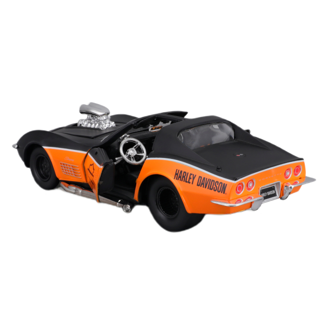 Автомодели - Автомодель Maisto Harley-Davidson Custom 1970 Chevrolet Corvette (32160/32193)#8