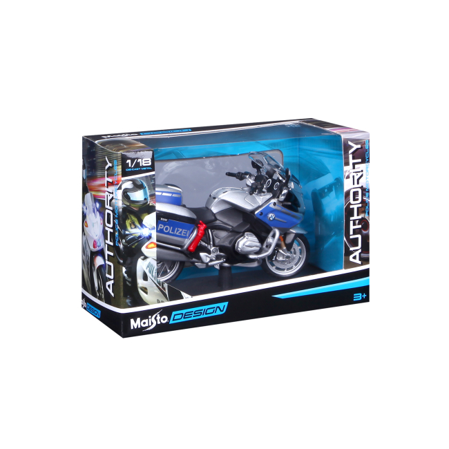 Транспорт і спецтехніка - Мотоцикл Maisto Authority police BMW R 1200 RT Germany Polizei (32306/15953 SILVER)#8