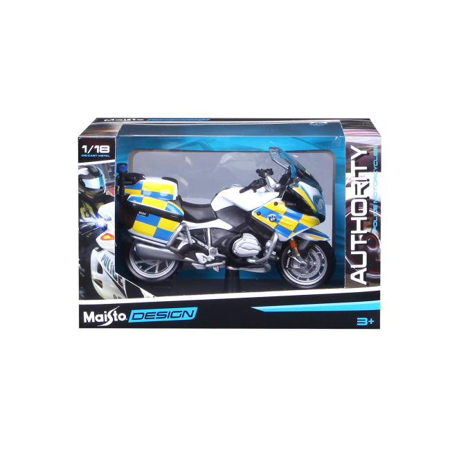 Транспорт и спецтехника - Мотоцикл Maisto Authority police BMW R 1200 RT UK style (32306/15953 WHITE)#7