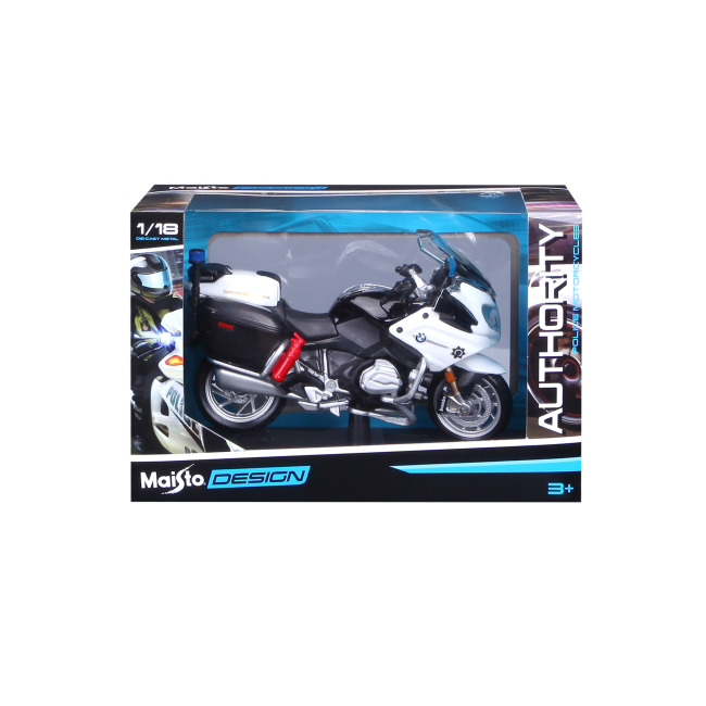 Транспорт і спецтехніка - Мотоцикл Maisto Authority police BMW R 1200 RT US CHP version (32306/15953 BLACK/WHITE CHP)#7