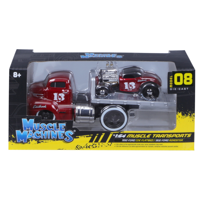 Транспорт і спецтехніка - Набір Maisto Muscle Machines 1950 Ford COE Flatbed 1932 Ford Roadster (11532/11540)#5