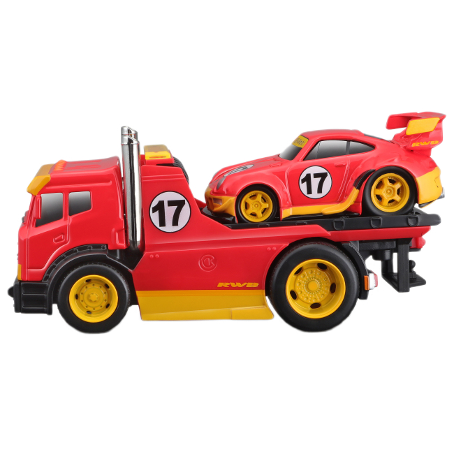 Транспорт і спецтехніка - Набір Maisto Muscle Machines JDM Flatbed RWB 993 911 red (11532/11543)#2