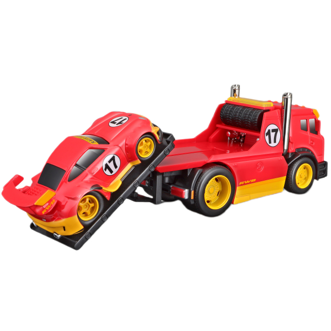 Транспорт і спецтехніка - Набір Maisto Muscle Machines JDM Flatbed RWB 993 911 red (11532/11543)#4