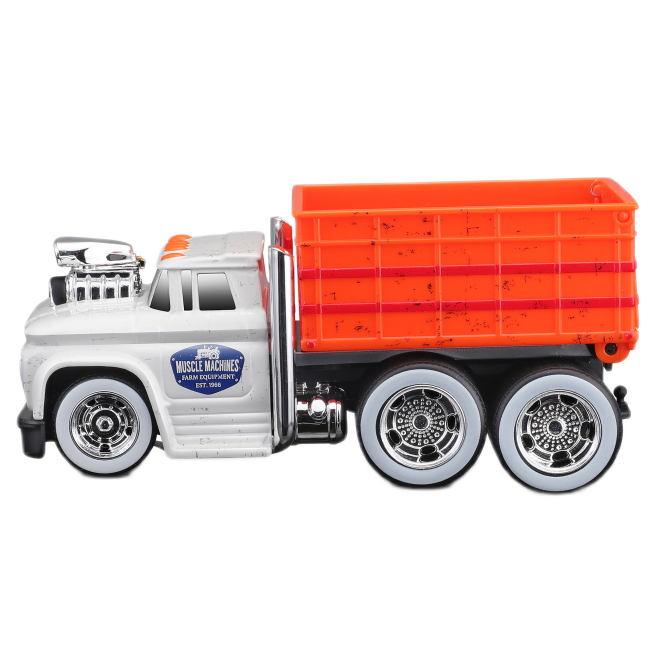 Транспорт и спецтехника - Автомодель Maisto Muscle Work Rigs 1966 Chevrolet C60 Grain Truck Light Grey orange (11610/11616)#2