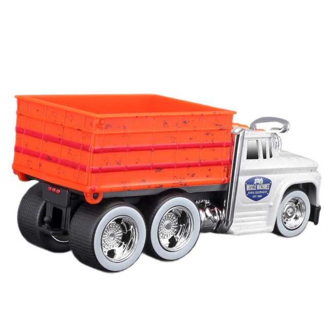 Транспорт и спецтехника - Автомодель Maisto Muscle Work Rigs 1966 Chevrolet C60 Grain Truck Light Grey orange (11610/11616)#3
