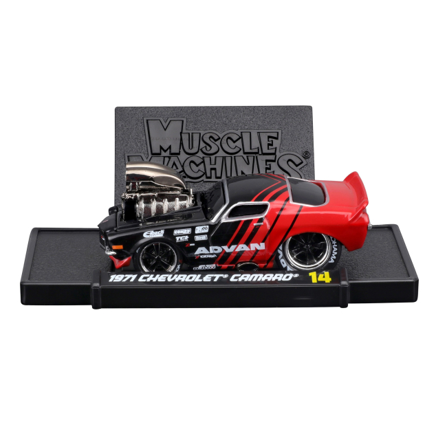 Автомоделі - Автомодель Maisto Muscle 1971 Chevrolet Camaro Black red (15526/15554)#4