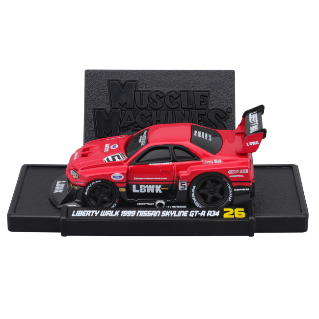 Автомоделі - Автомодель Maisto Muscle Nissan Skyline GT-R R34 1999 red (15526/15566)#4