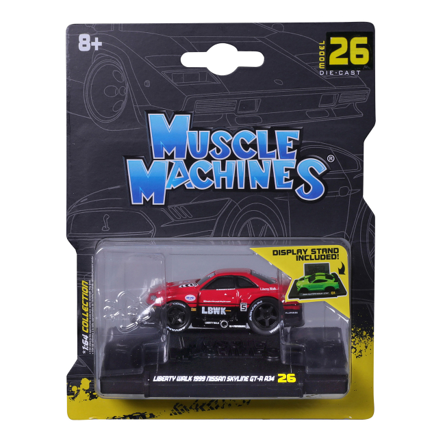 Автомоделі - Автомодель Maisto Muscle Nissan Skyline GT-R R34 1999 red (15526/15566)#5