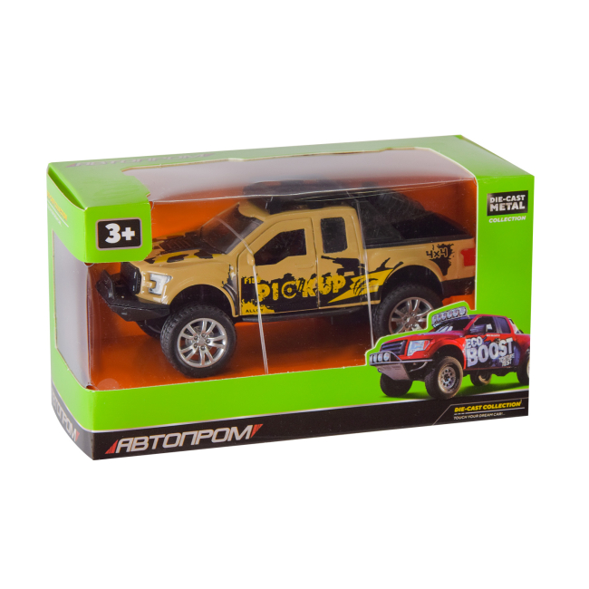 Автомоделі - Автомодель Автопром Пікап жовтий (AP74171/1)#2