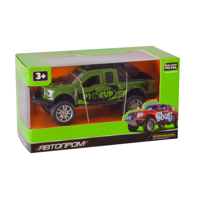 Автомоделі - Автомодель Автопром Пікап зелений (AP74171/2)#3