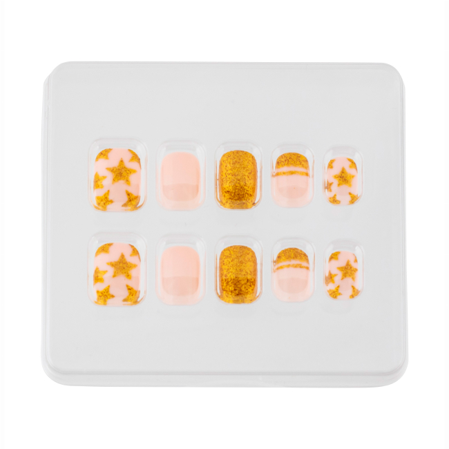 Косметика - Детские накладные ногти Lukky Golden Stars (T20799)#2