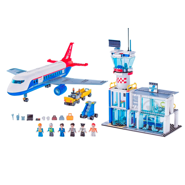 Конструктори з унікальними деталями - Конструктор MAX City Аеропорт 793 деталей (83167)#2