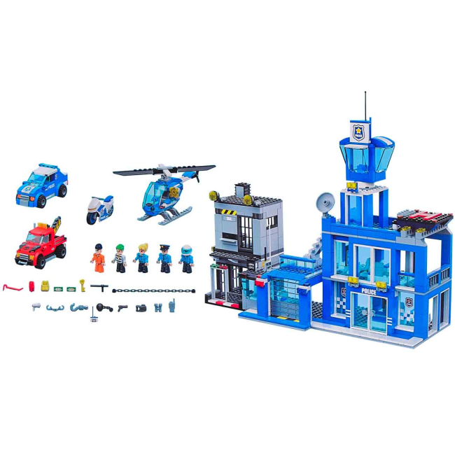 Конструкторы с уникальными деталями - Конструктор MAX City Полиция 889 деталей (83162)#2